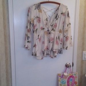 American Rag Flowered Blouse